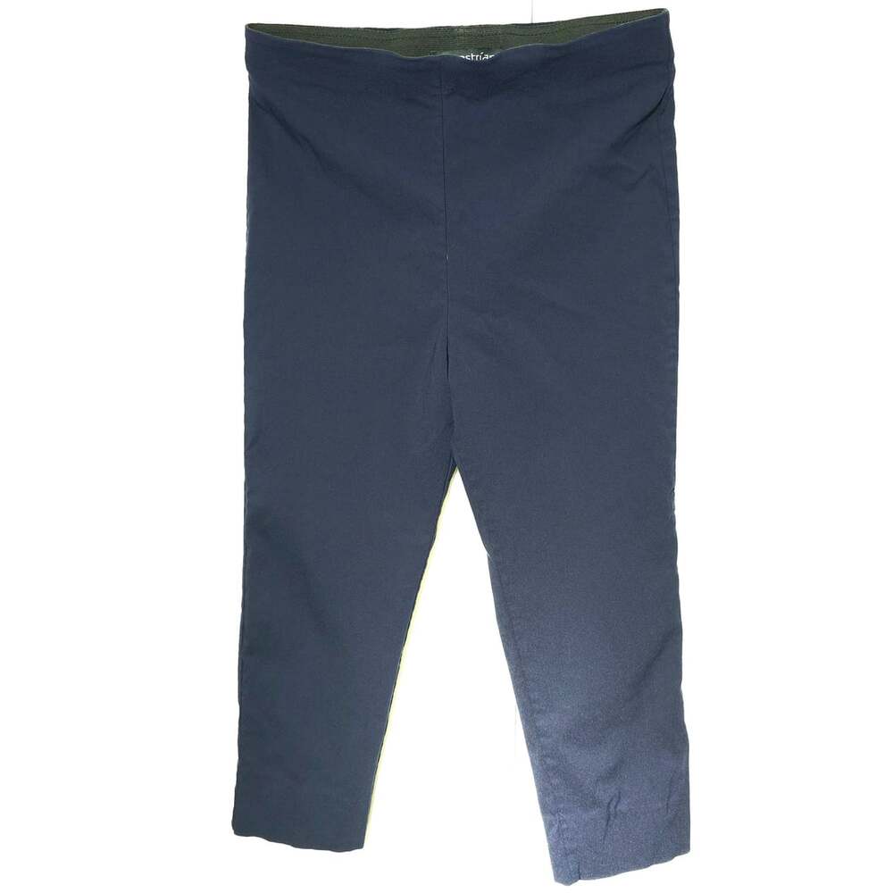 Equestrian Blue Pull On Ankle Pants Size M